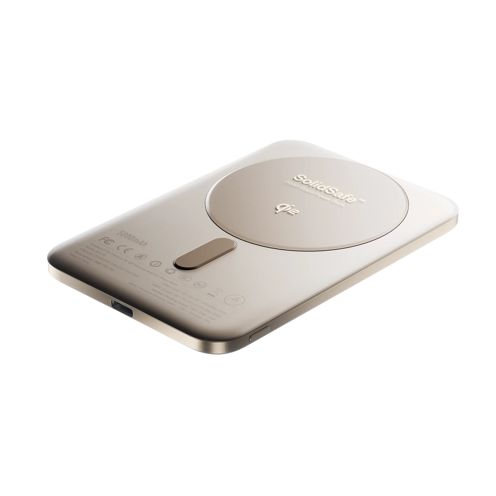 BMX SolidSafe Air titanium Qi2 magnetic powerbank (5.000 mAh/20W) - Image 12