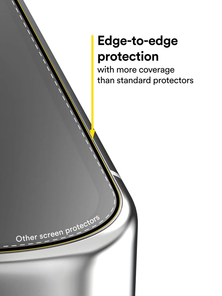 BodyGuardz Pure 3 Edge screen protector iPhone 15/15 Pro & iPhone 16 - Image 3