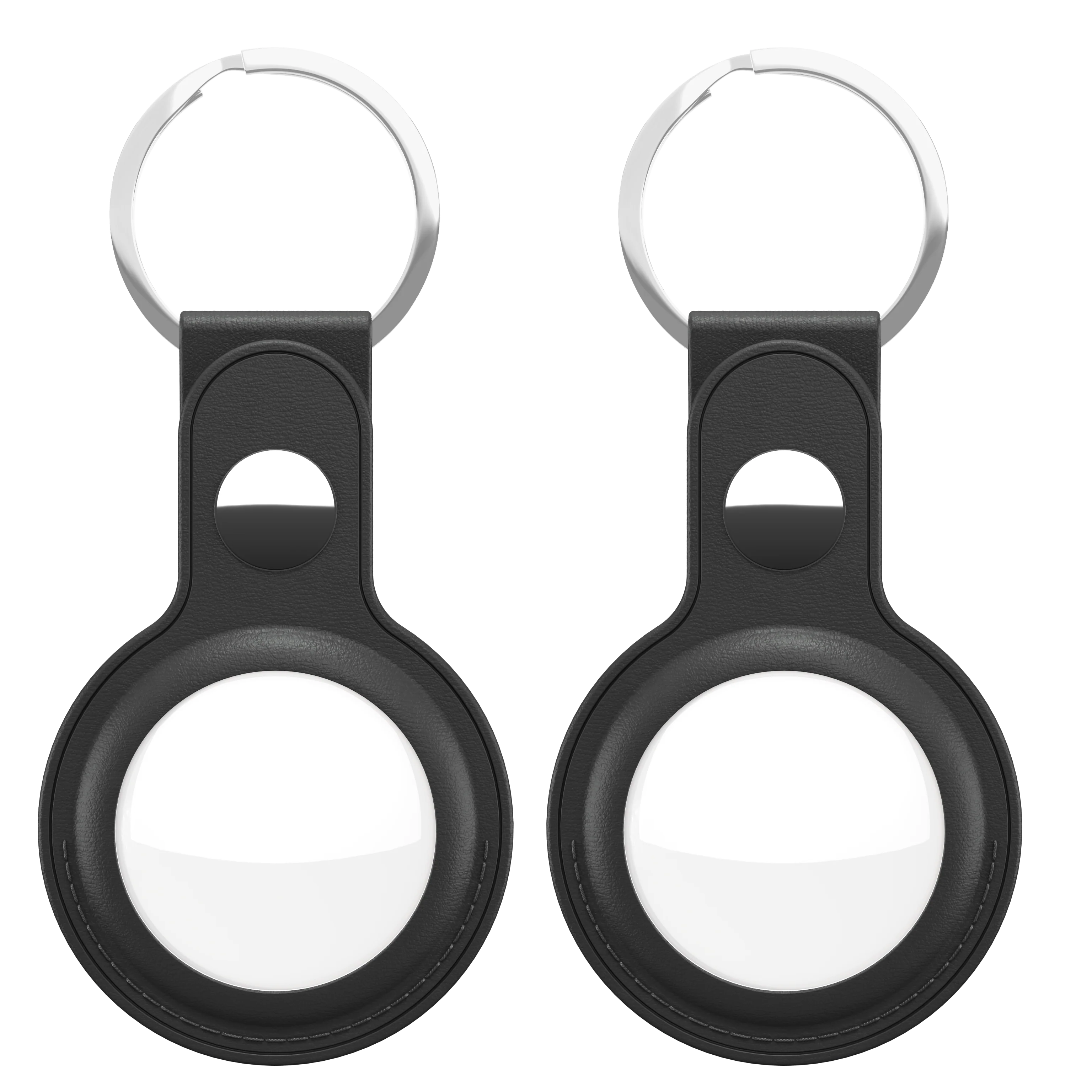 KeyBudz AirTag leather keyring 2 pack