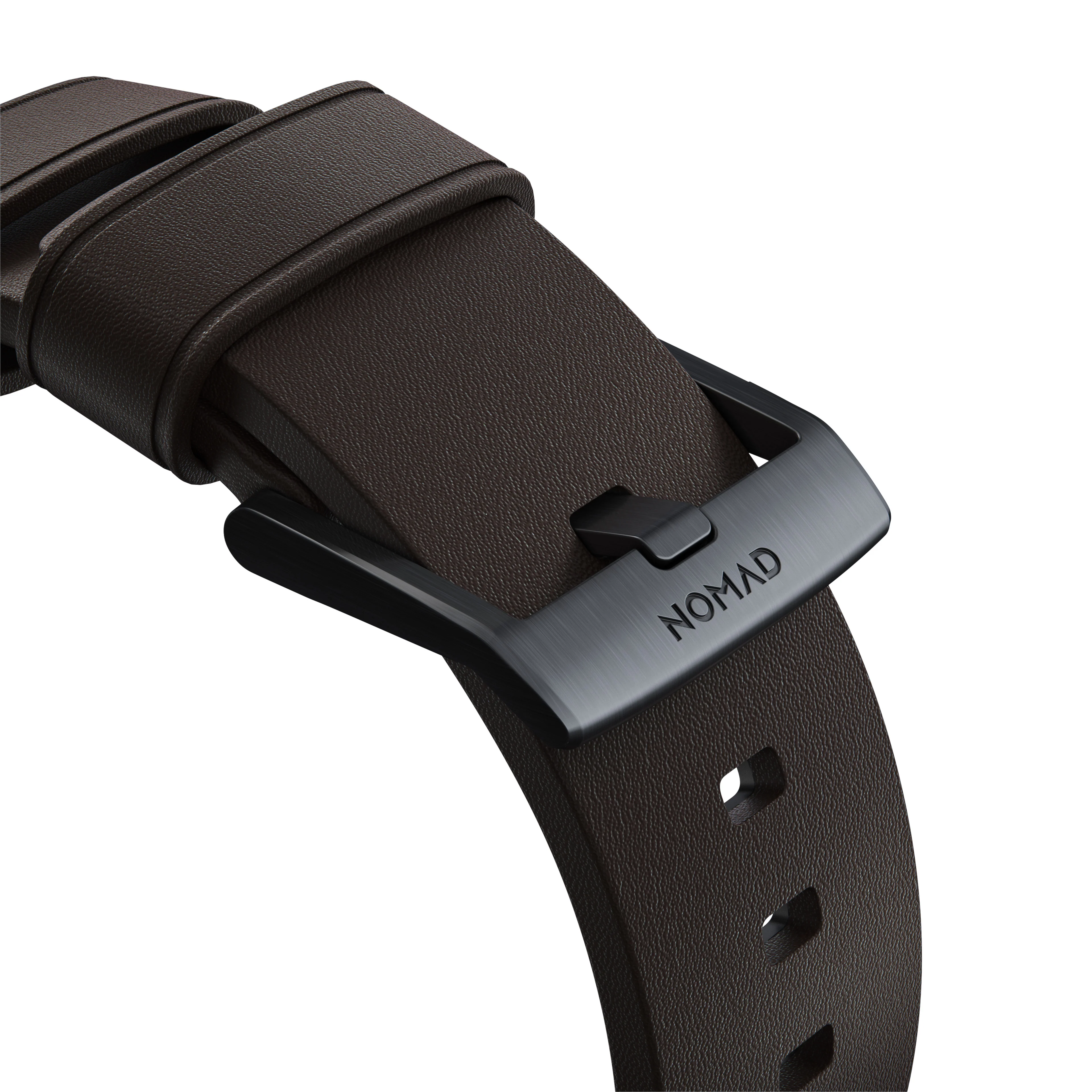 Nomad Active Pro leather band brown / black hardware (45-49mm) - Image 7