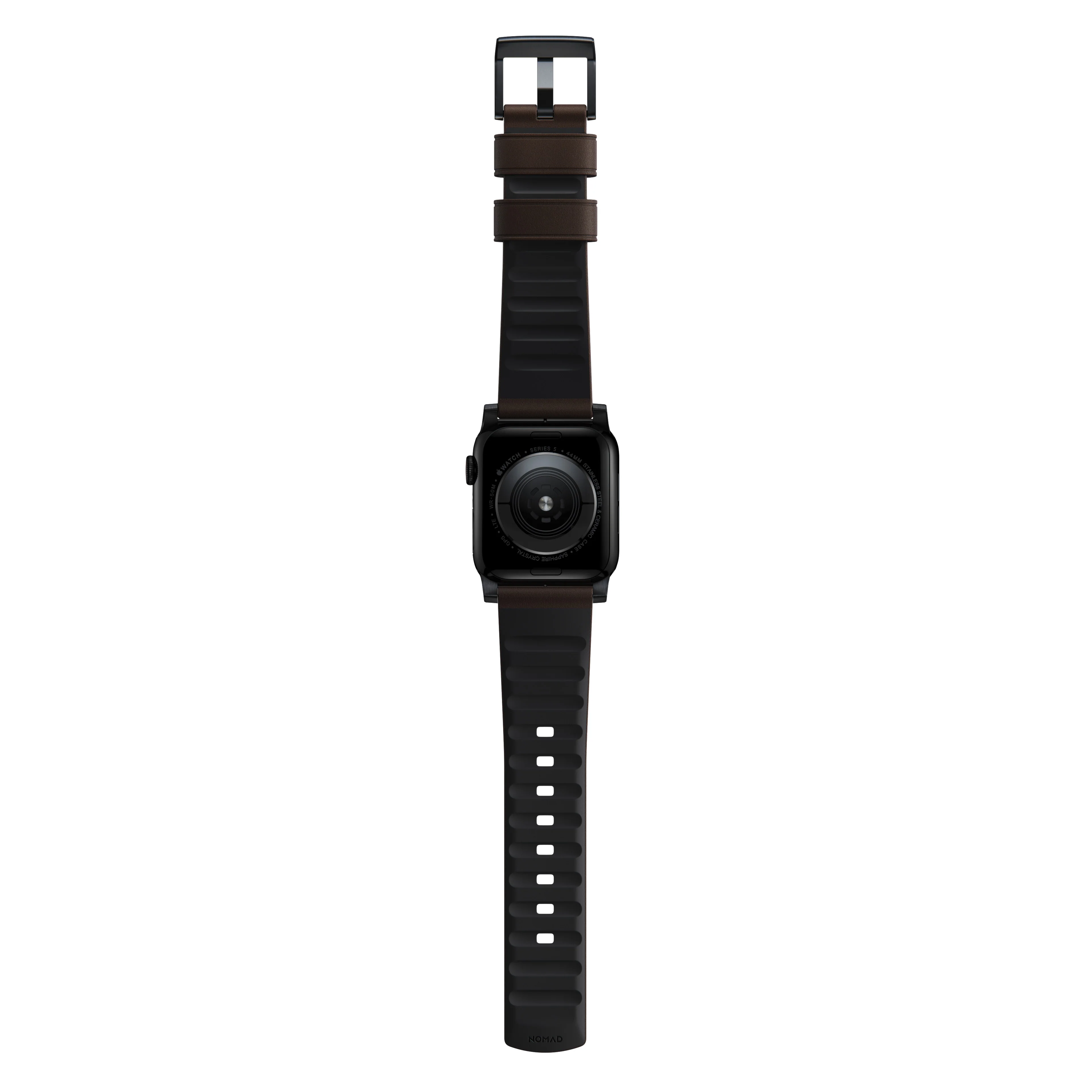Nomad Active Pro leather band brown / black hardware (45-49mm) - Image 9