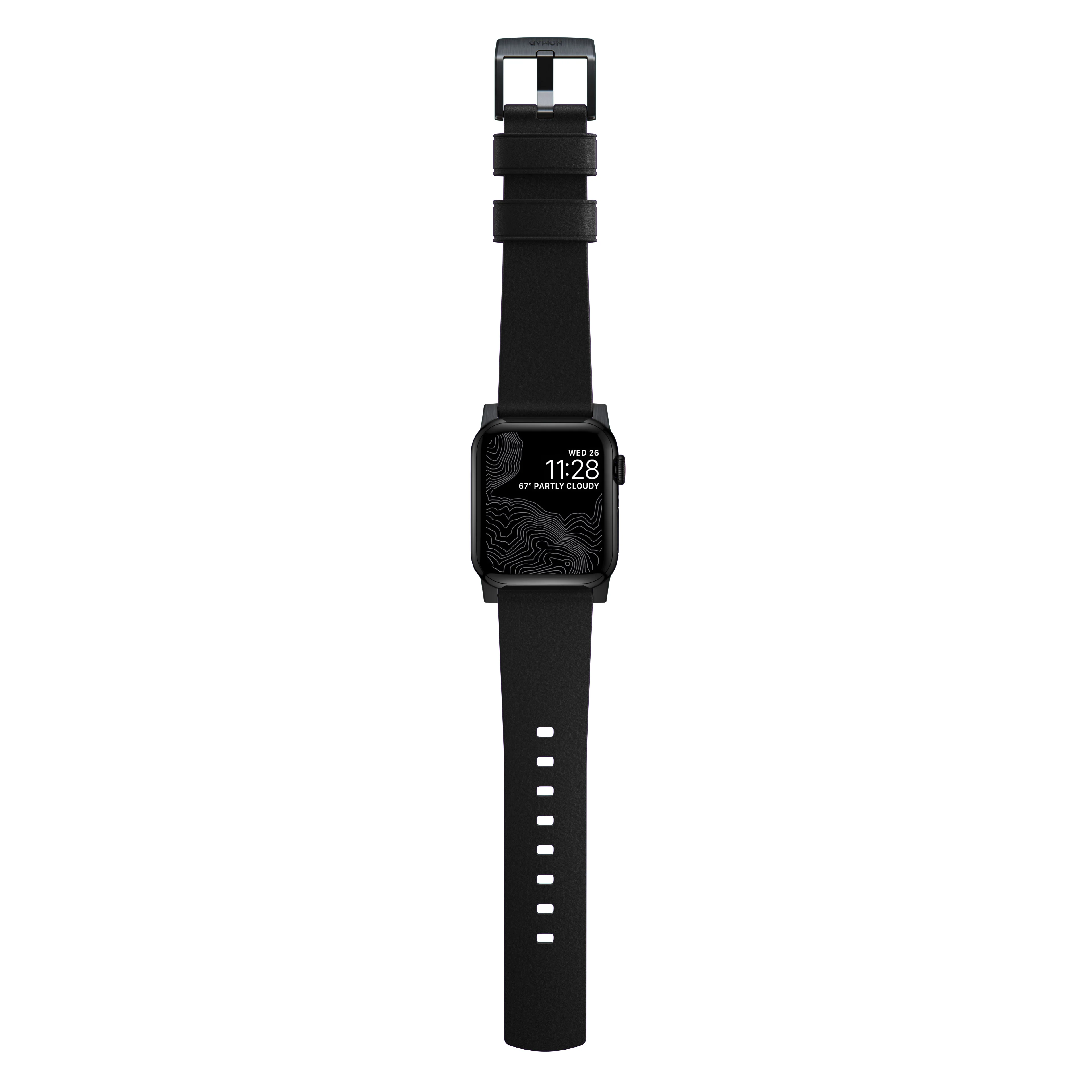Nomad Active Pro leather band pro black / black hardware (45-49mm) - Image 8