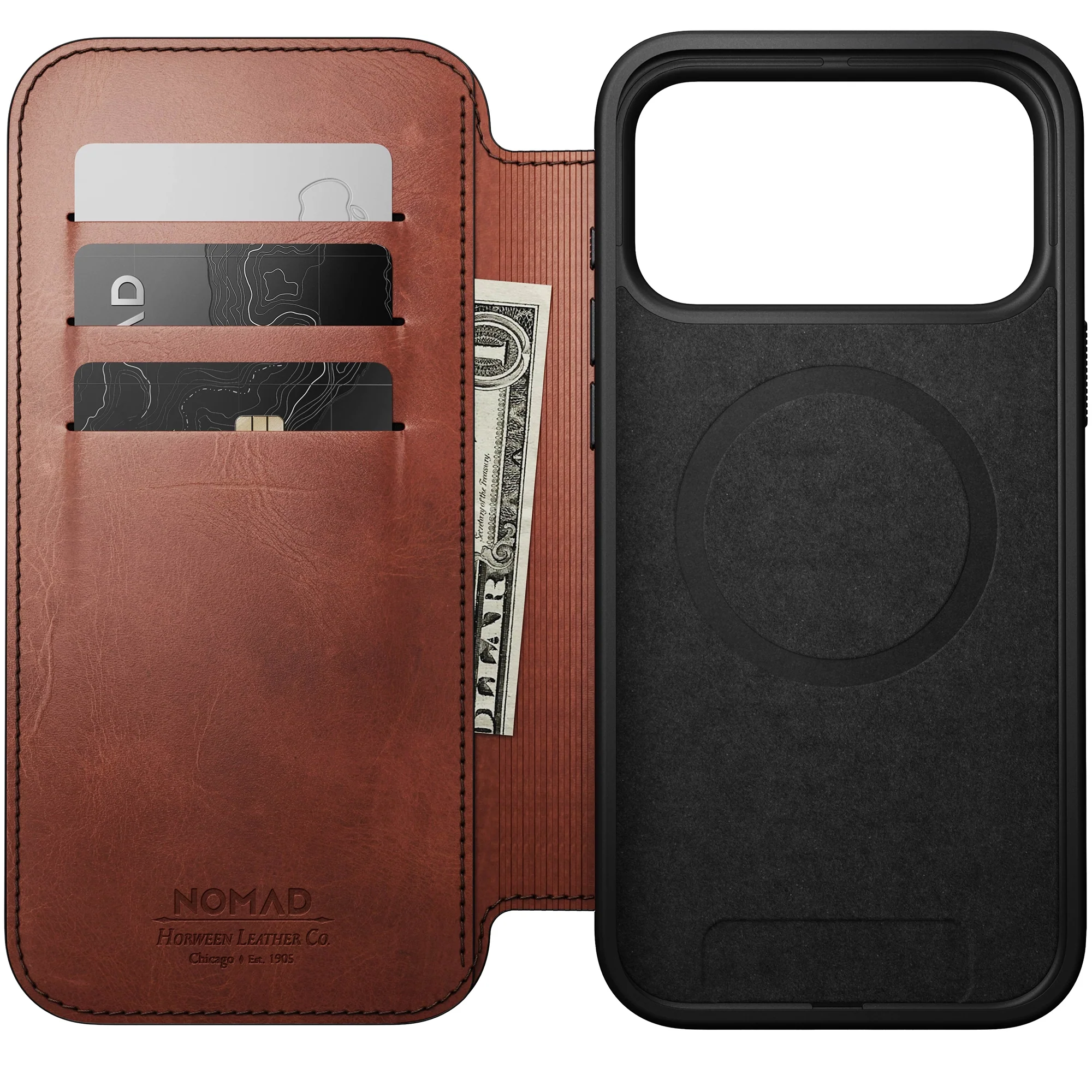 Nomad Horween leather folio iPhone 17 Pro Max - Image 21