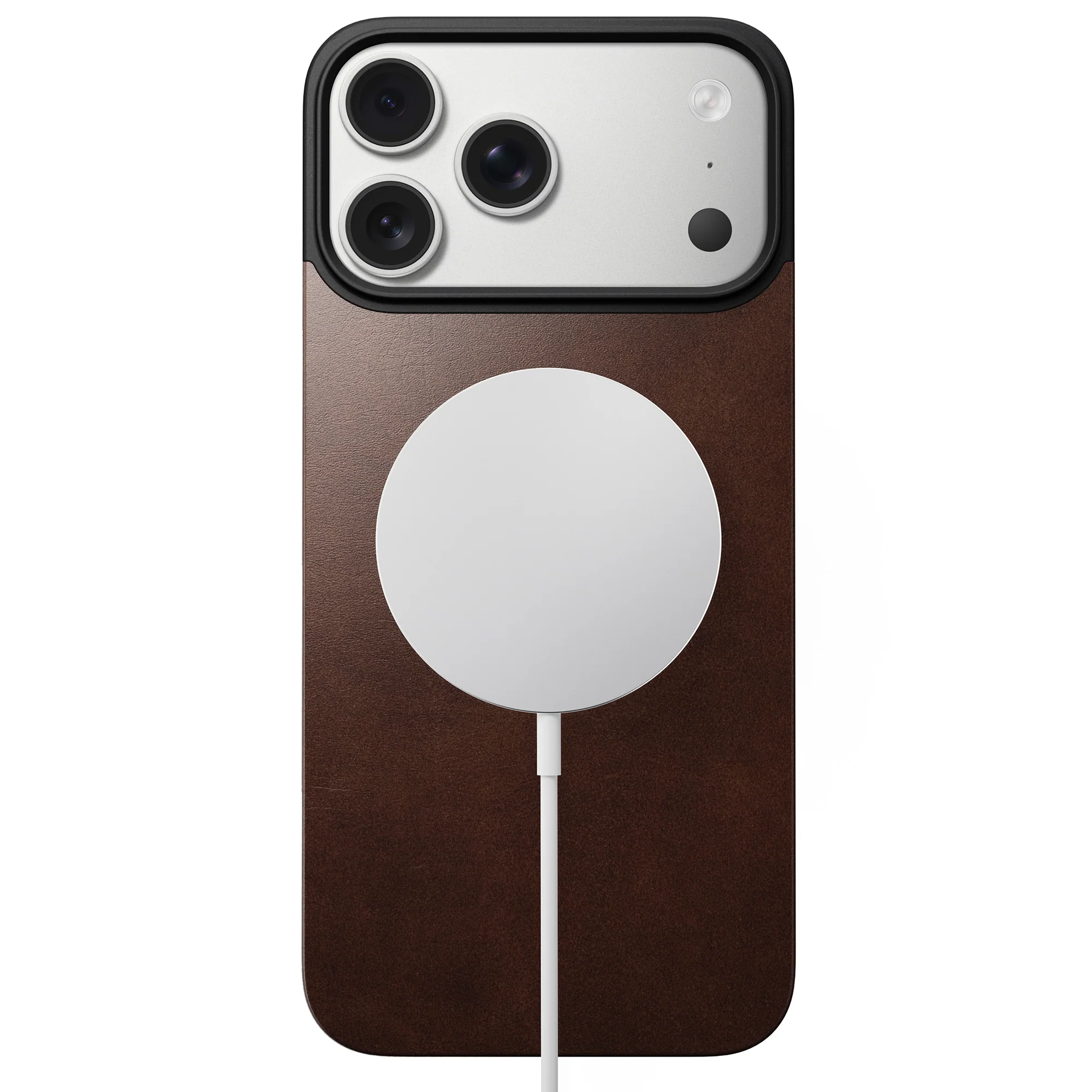 Nomad Magnetic Horween leather back iPhone 17 Pro Max - Image 5