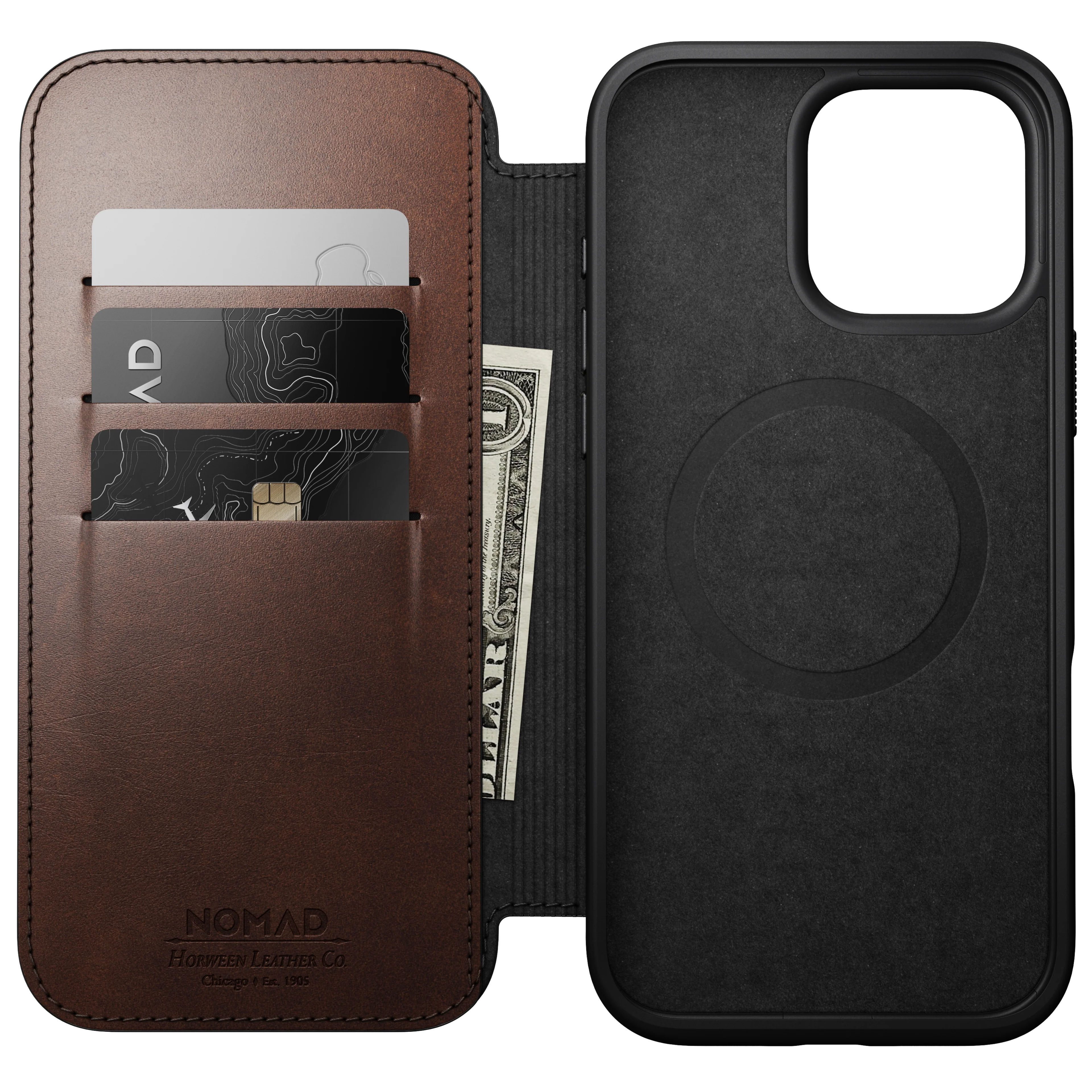 Nomad Modern Horween leather folio iPhone 16 Pro Max - Image 13