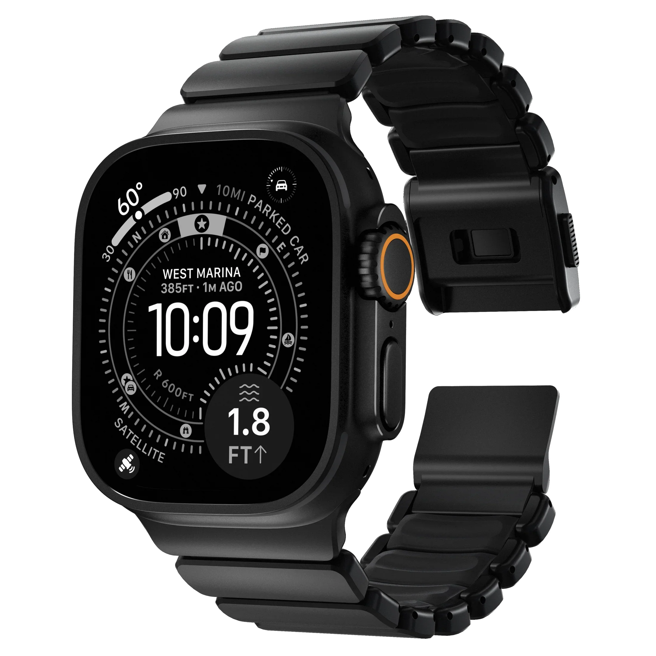 Nomad Stratos band black hardware (45-49mm) - Image 17