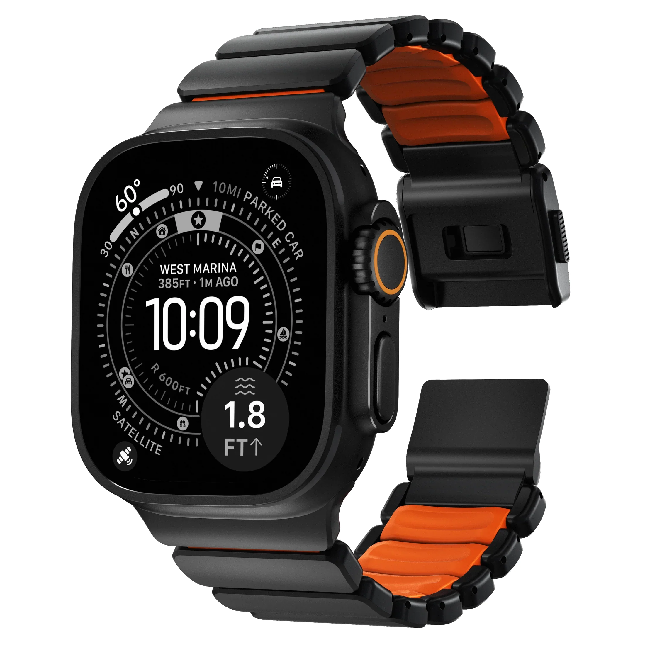 Nomad Stratos band black hardware (45-49mm) - Image 18