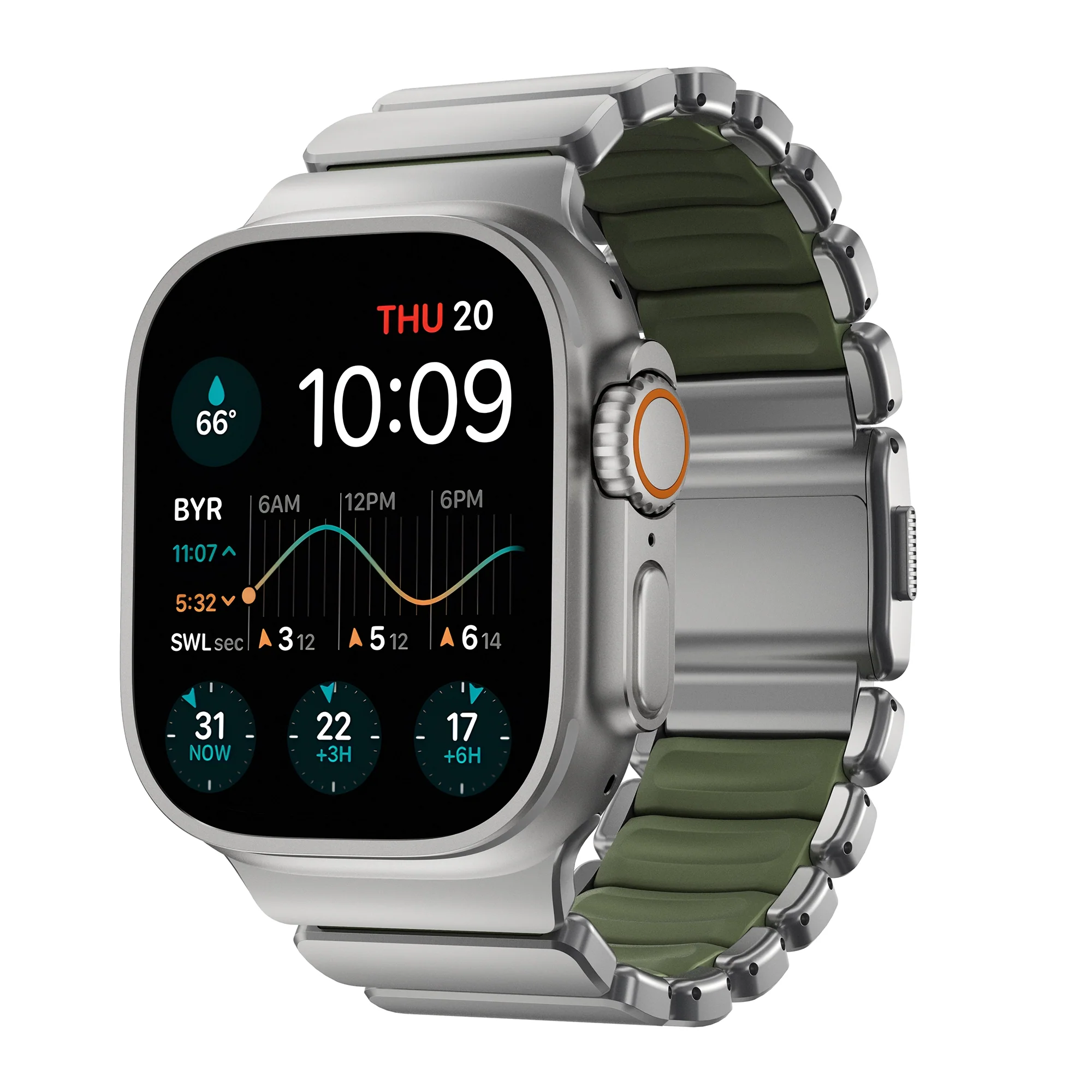 Nomad Stratos band natural hardware (45-49mm)