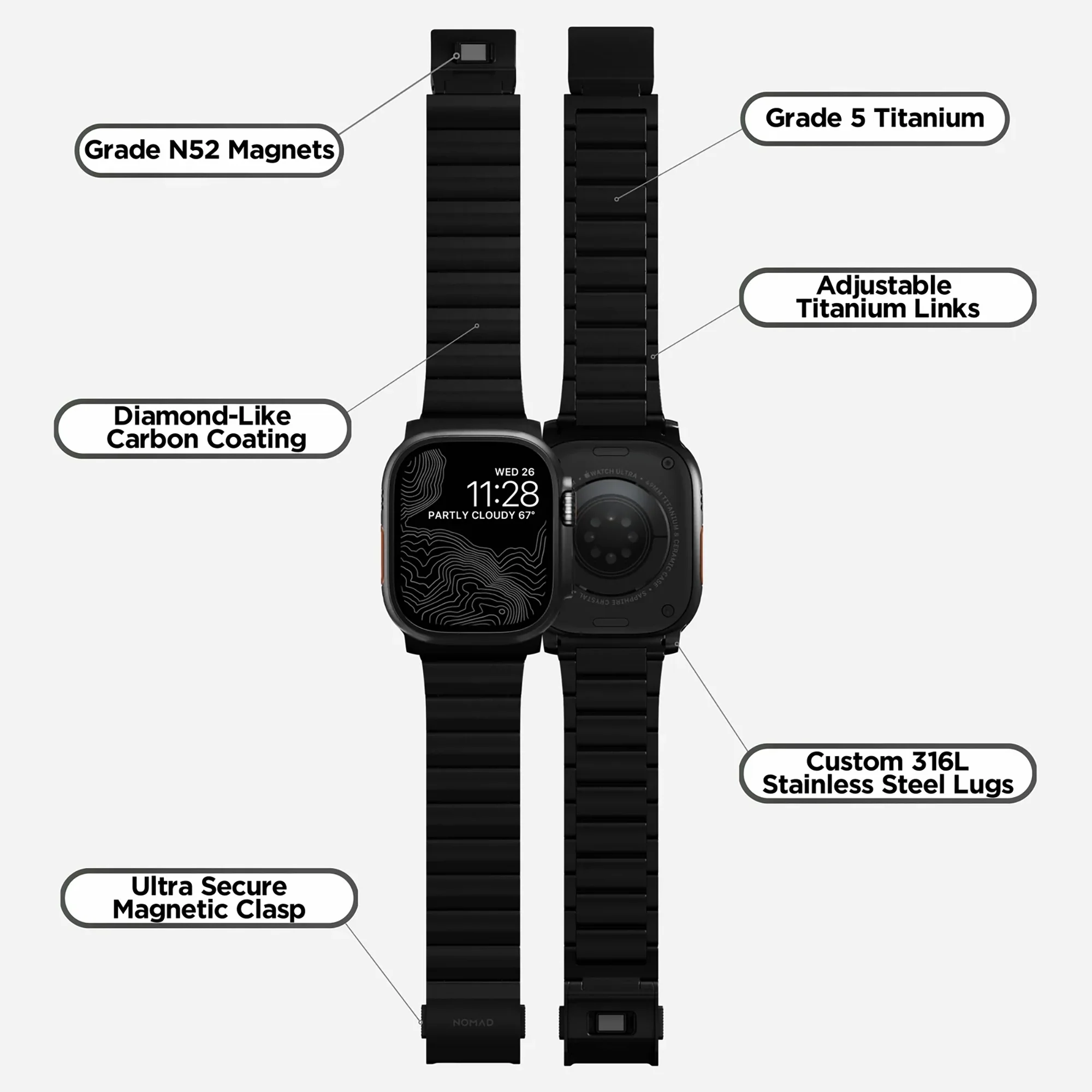 Nomad Titanium band (45-49mm) - Image 5