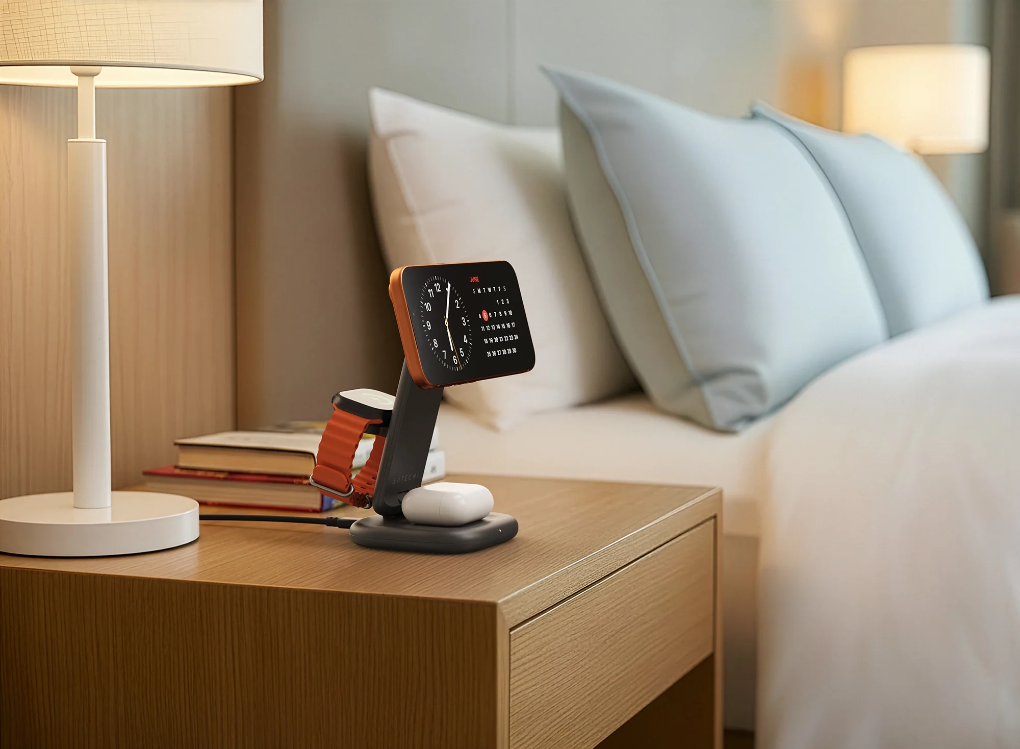 Satechi 3-in-1 Foldable Qi2.2 wireless charging stand (25W) - Image 12