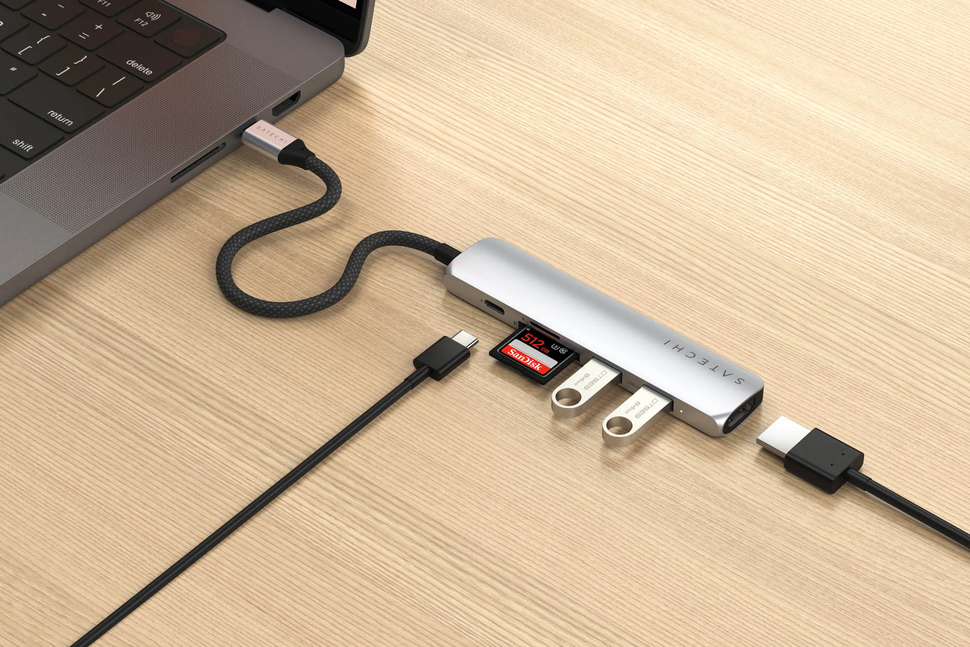 Satechi USB-C 6-in-1 Slim multiport adapter (4K) - Image 23