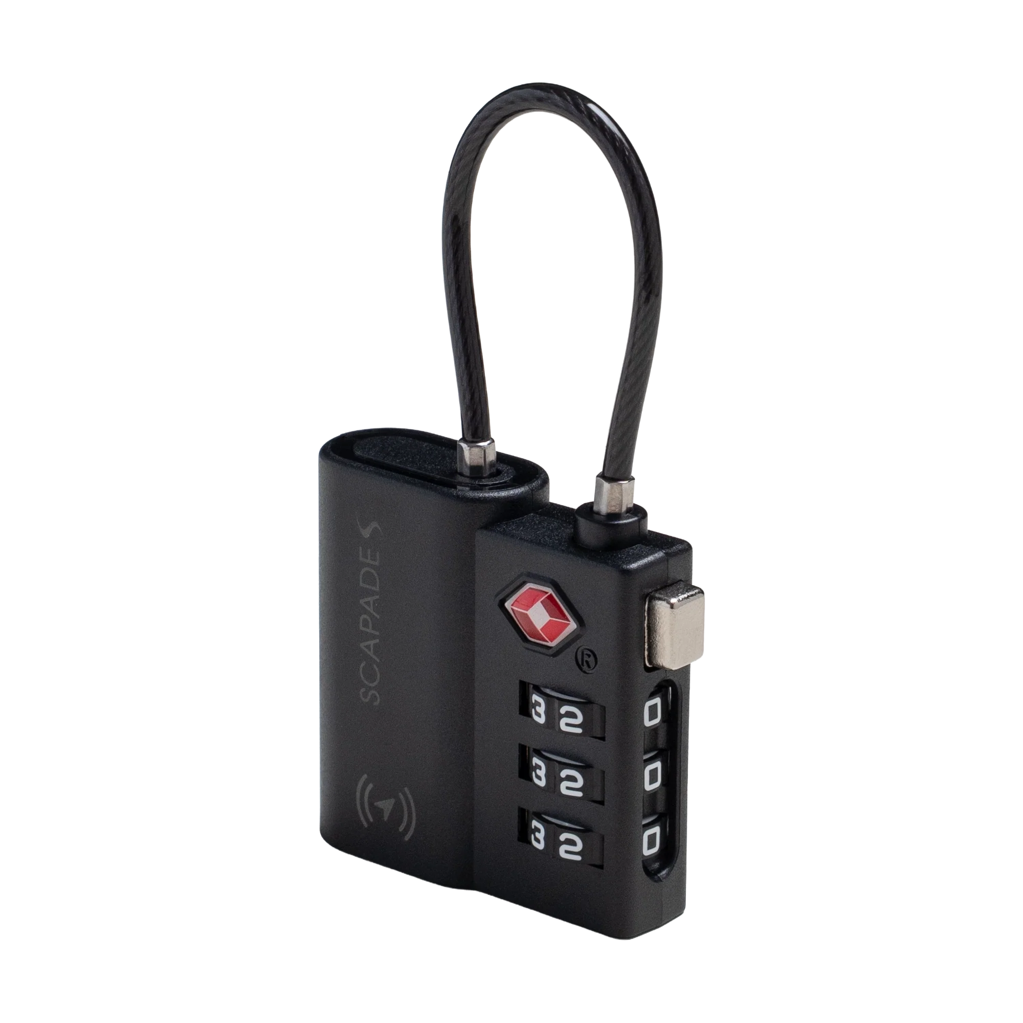 Scapade AirLock TSA approved luggage lock with Find My