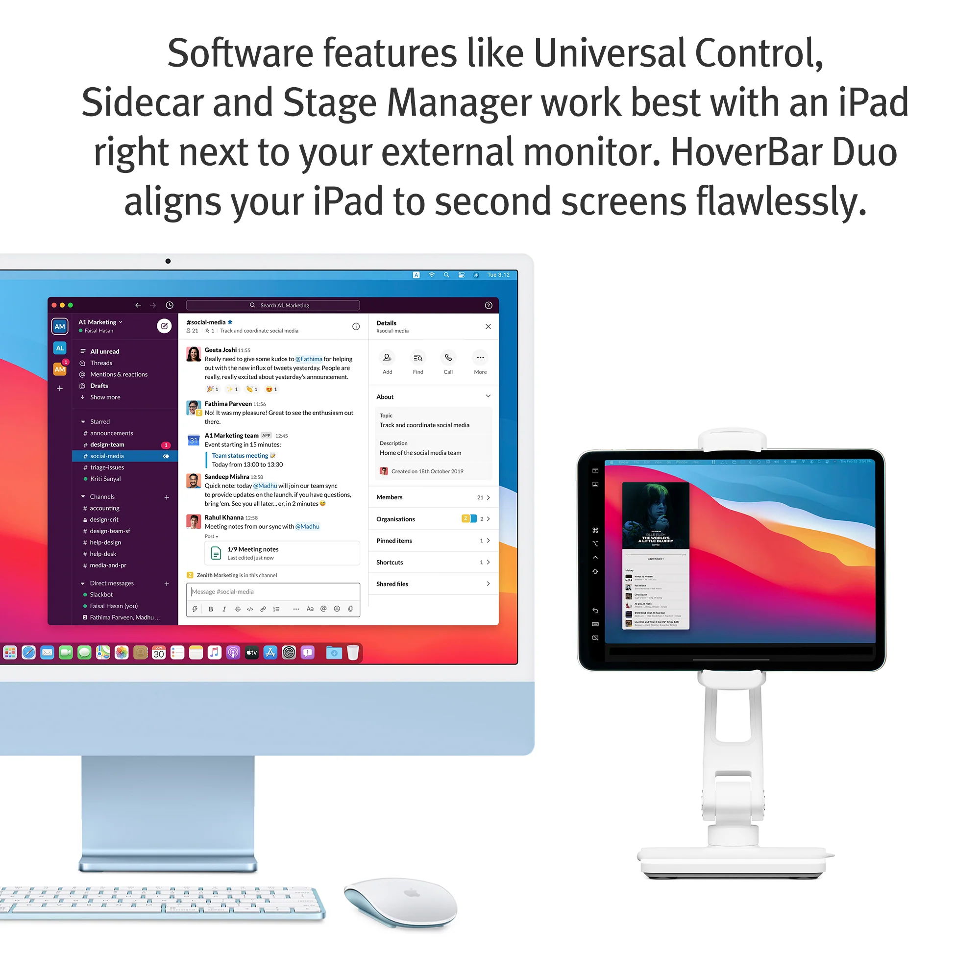 Twelve South HoverBar Duo iPad stand/clamp - Image 3